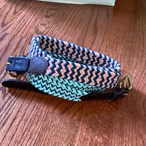 men's bonobos woven chevron and patterned belts lot